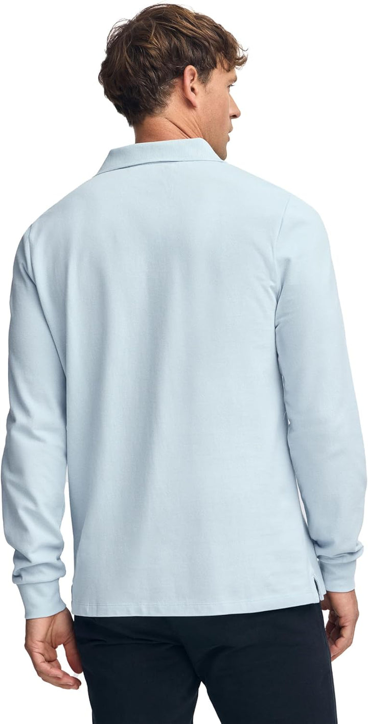 Polo Club Herren Poloshirt Kurzarm Regular Fit Baumwolle Männer Polohemd Longsleeve S Sky Blau, S Sk