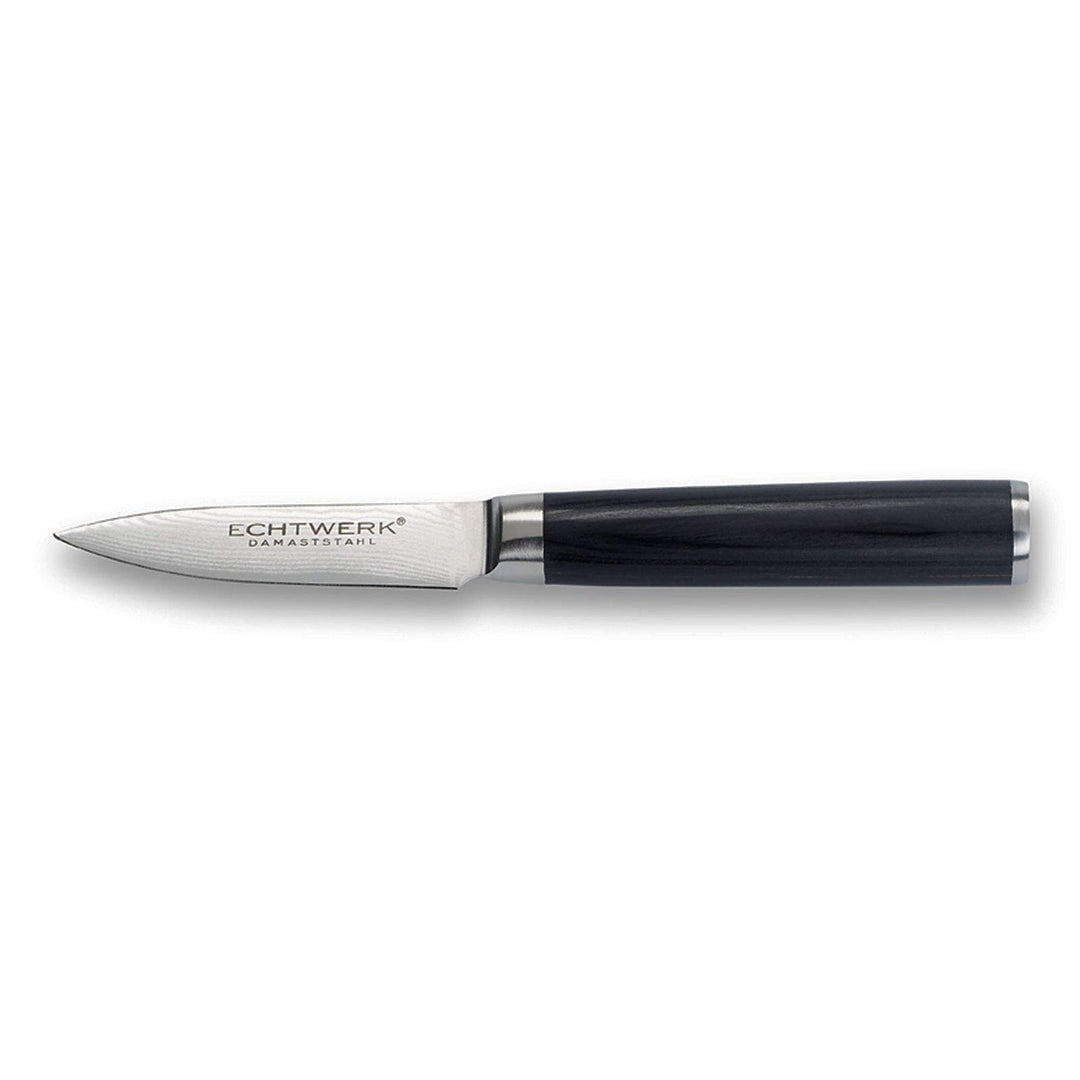 Echtwerk Damaszener Schälmesser, Gemüsemesser/Obstmesser, kleines handliches Küchenmesser/ Allzweckm
