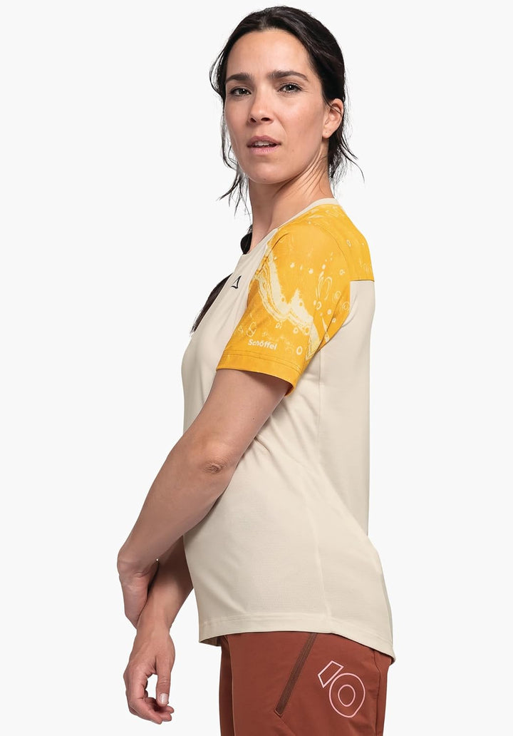 Schöffel Damen Shirt Valbella L atmungsaktives Radtrikot, schnell trocknendes Funktionsshirt mit 4-W