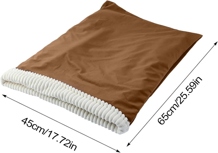 Katzenschlafsack Plüsch Warmer Katzenbett Halbgeschlossener Kuschelsack Katzennest Zum Ausruhen Und