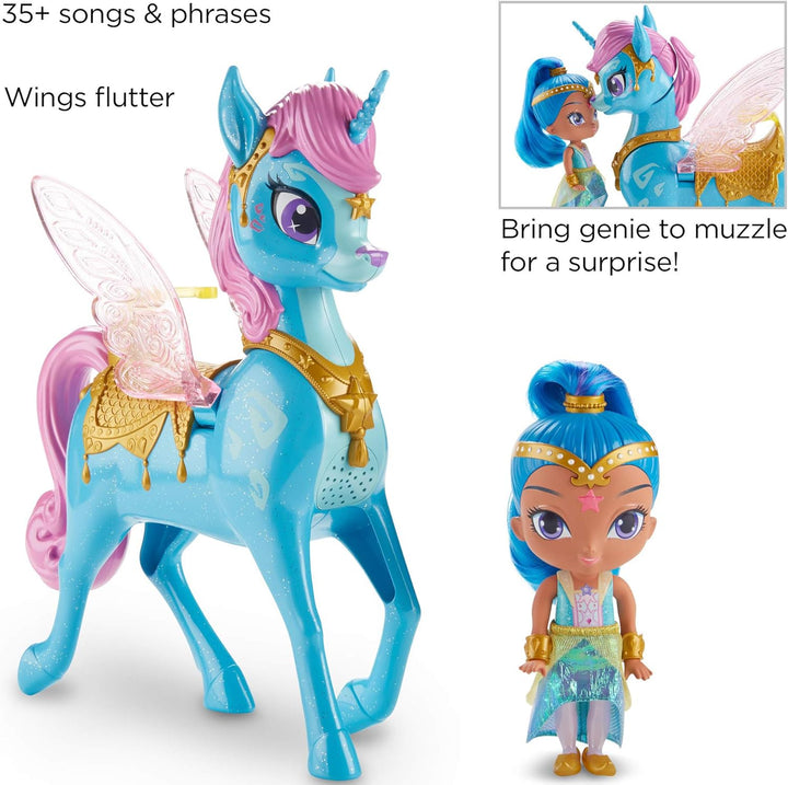 Shimmer & Shine Puppe mit Zahracorn-Figur, 35 Lieder, Geräusche und Sprüche Modern, Modern