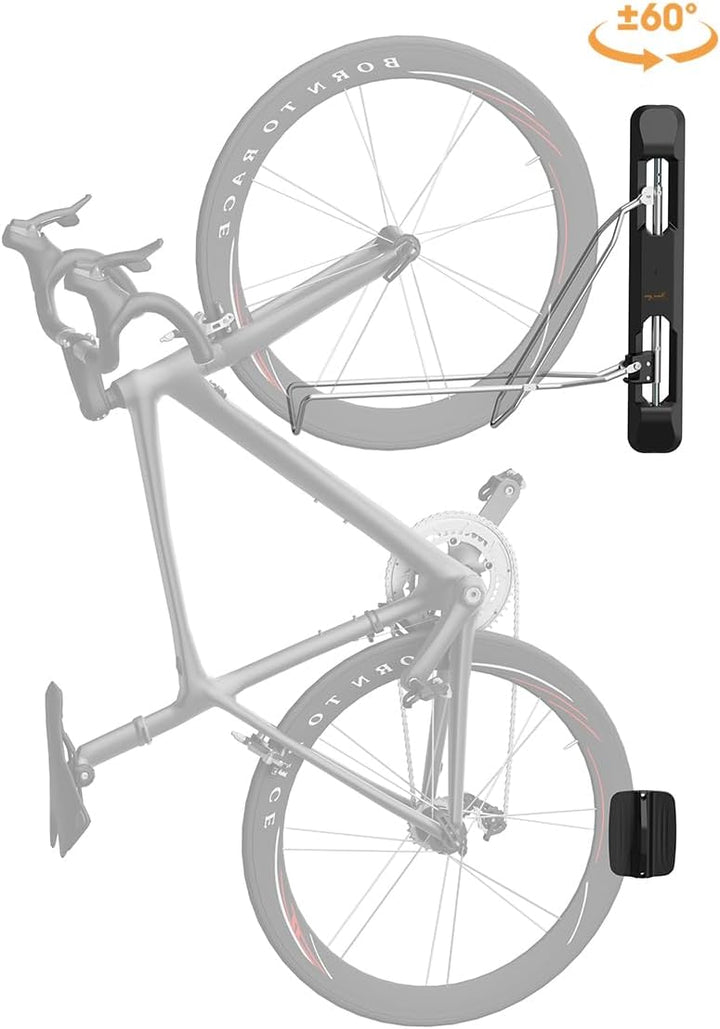 my wall Wandhalterung für Fahrräder - HR11L, Fahrrad Wandhalterung, Platzsparend, Schwenkbar, Klappb