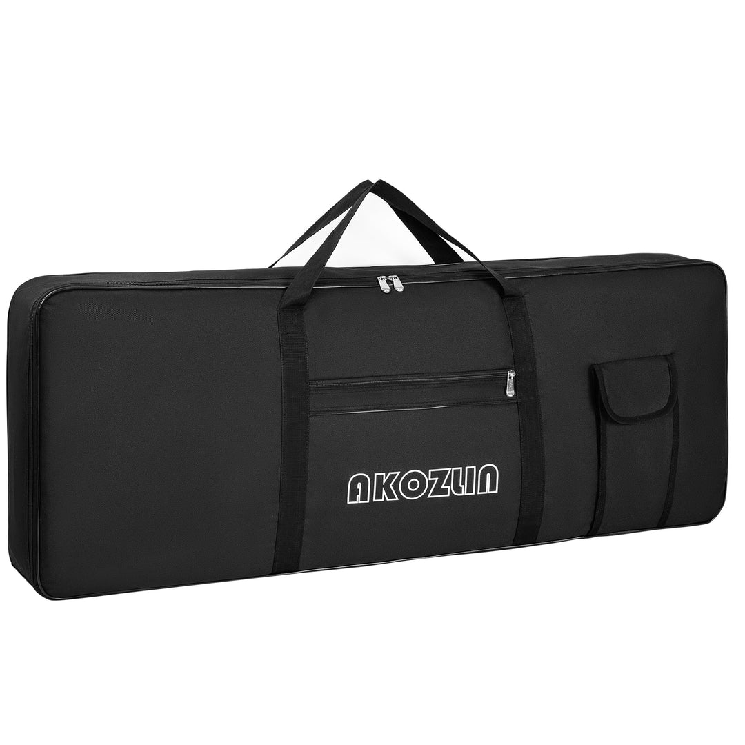 AKOZLIN Tragbare gepolsterte Tastaturhülle mit 76 Tasten, Masse: 116,8 x 13,5 x 45,7 cm, Gigbag für