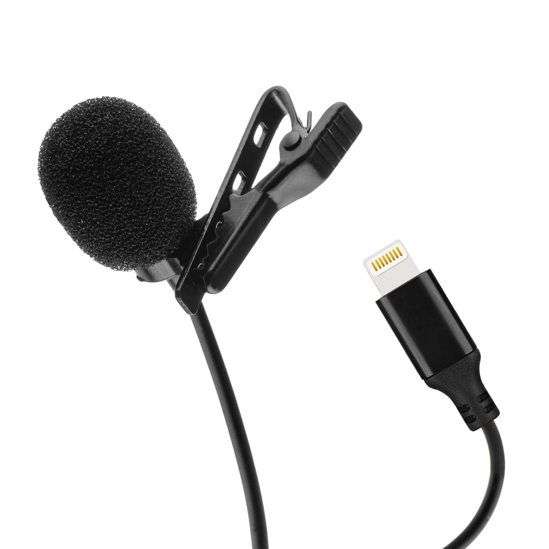 MOJOGEAR Lavalier Mikrofon mit Lightning-Anschluss – 3 Meter langes Kabel – Speziell Kompatibel mit