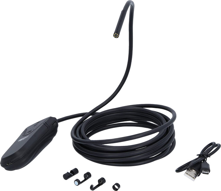 KS 551 Tools 550.756 Wi-Fi-Videoskop-Satz mit Ø 5,5 mm 0° HD Frontkamera-Sonde,