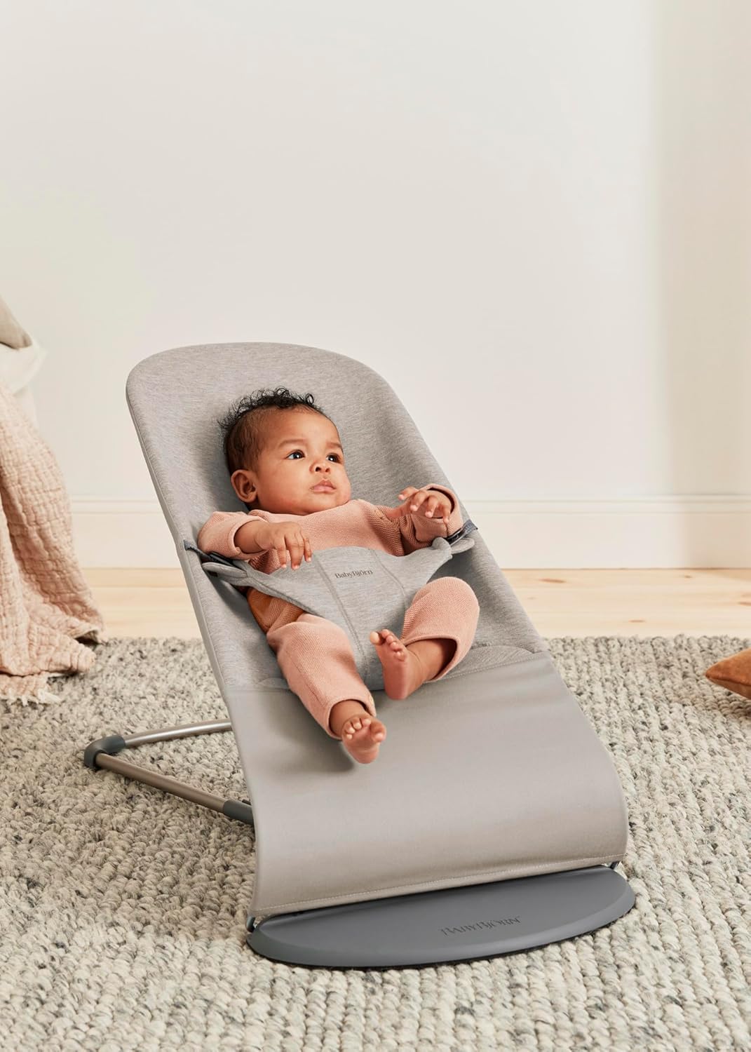 BabyBjörn Bouncer Bliss 3D Jersey Sandgrau 3D Trikot Sand Grey, 3D Trikot Sand Grey