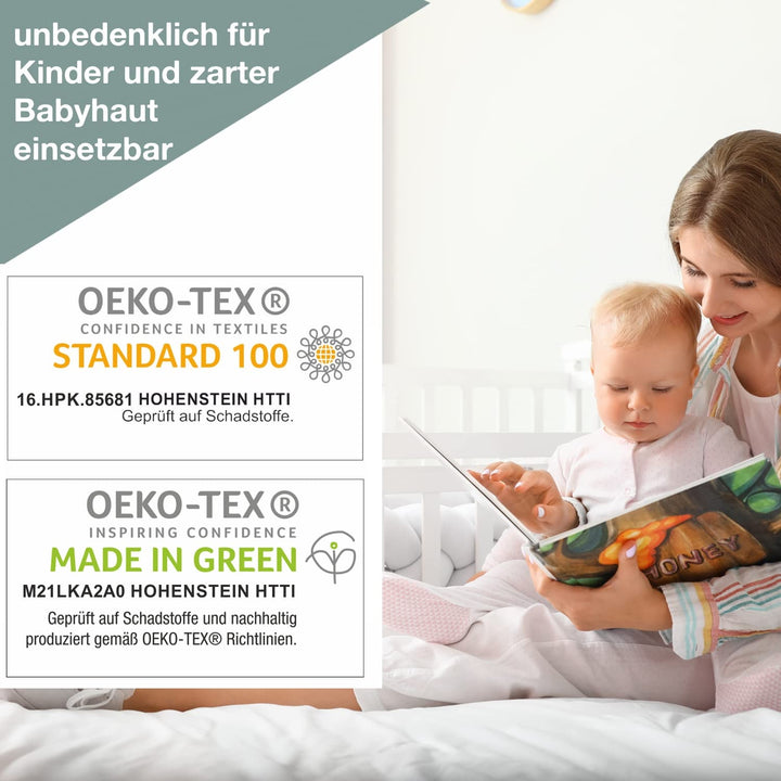 Wolimbo Bettwäsche - Kleiner Schutzengel - personalisierbar - 100 x 135 cm - Babybettwäsche - Kinder