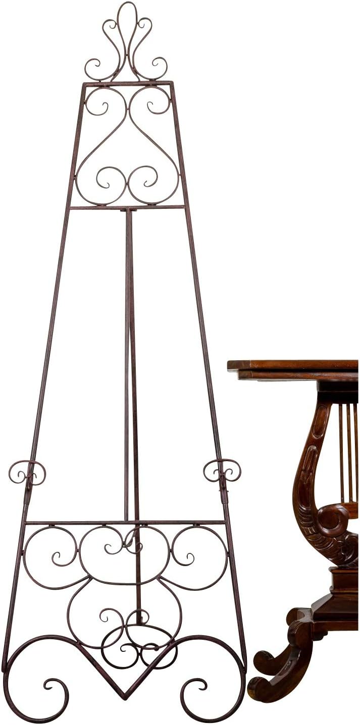 Staffelei 152cm Bilderständer Aufsteller Nostalgie Eisen Antik-Stil braun