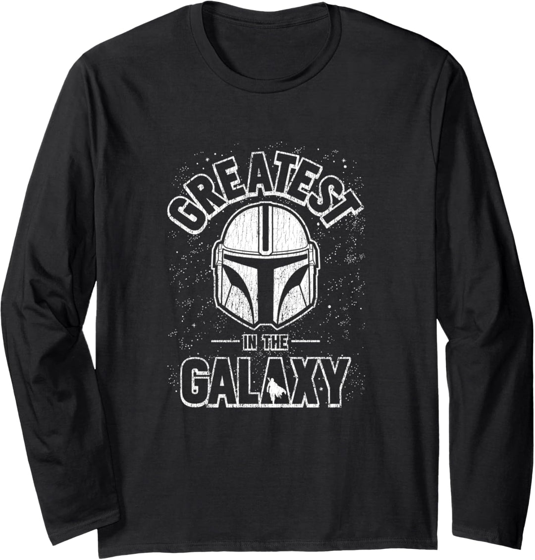 Star Wars: The Mandalorian Helmet Father's Day Greatest Dad Langarmshirt