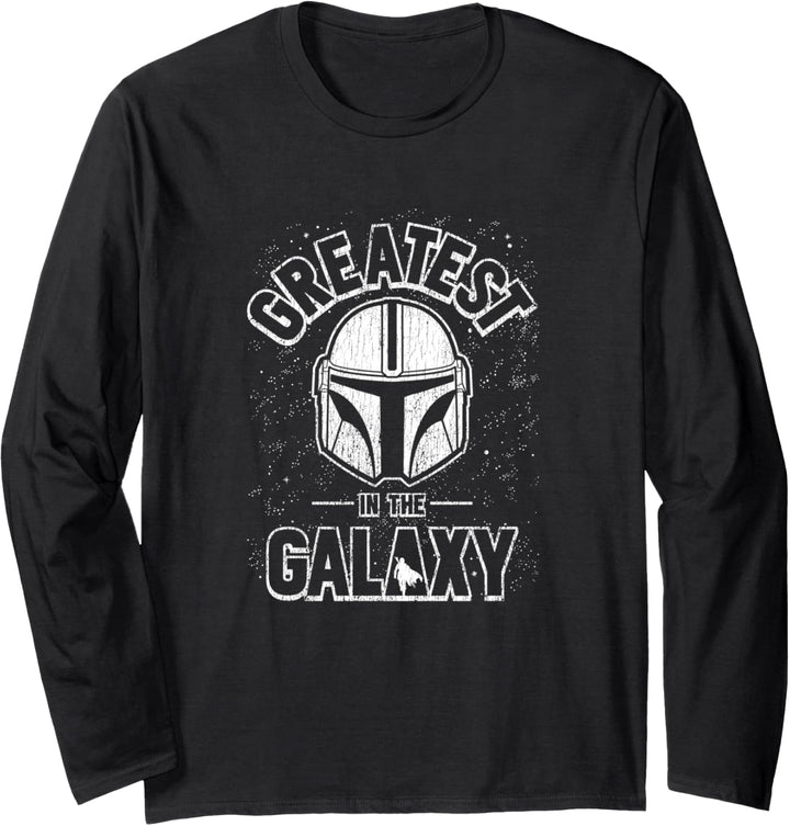 Star Wars: The Mandalorian Helmet Father's Day Greatest Dad Langarmshirt