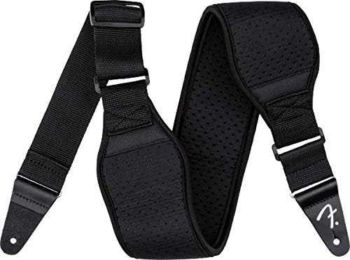 Fender© Swell Neoprene Strap, 7,5cm, Schwarz, Schwarz