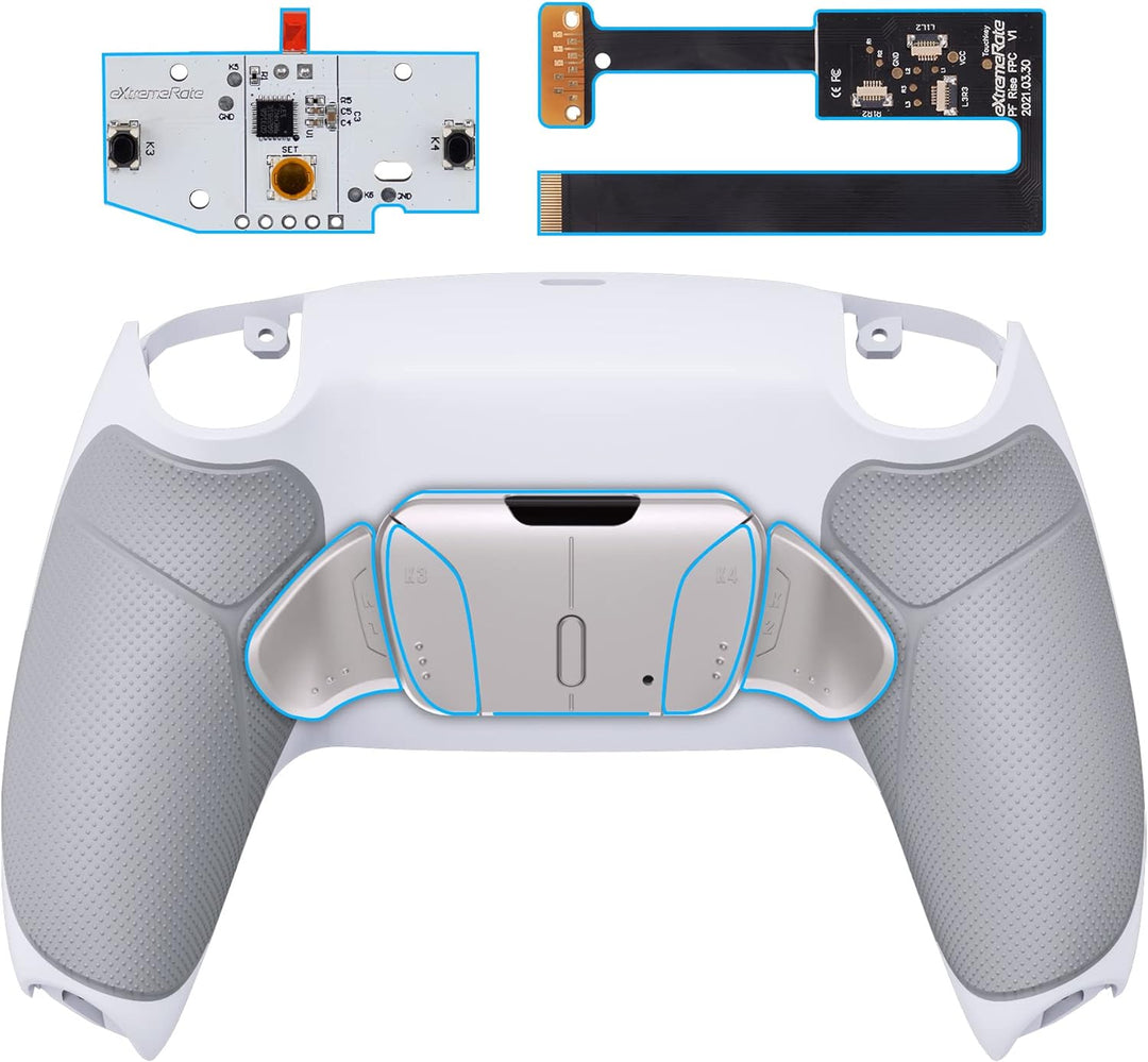 eXtremeRate Programmierbar RISE4 Remap Kit für ps5 Controller BDM-010/020,Real Metal Buttons(RMB) Re
