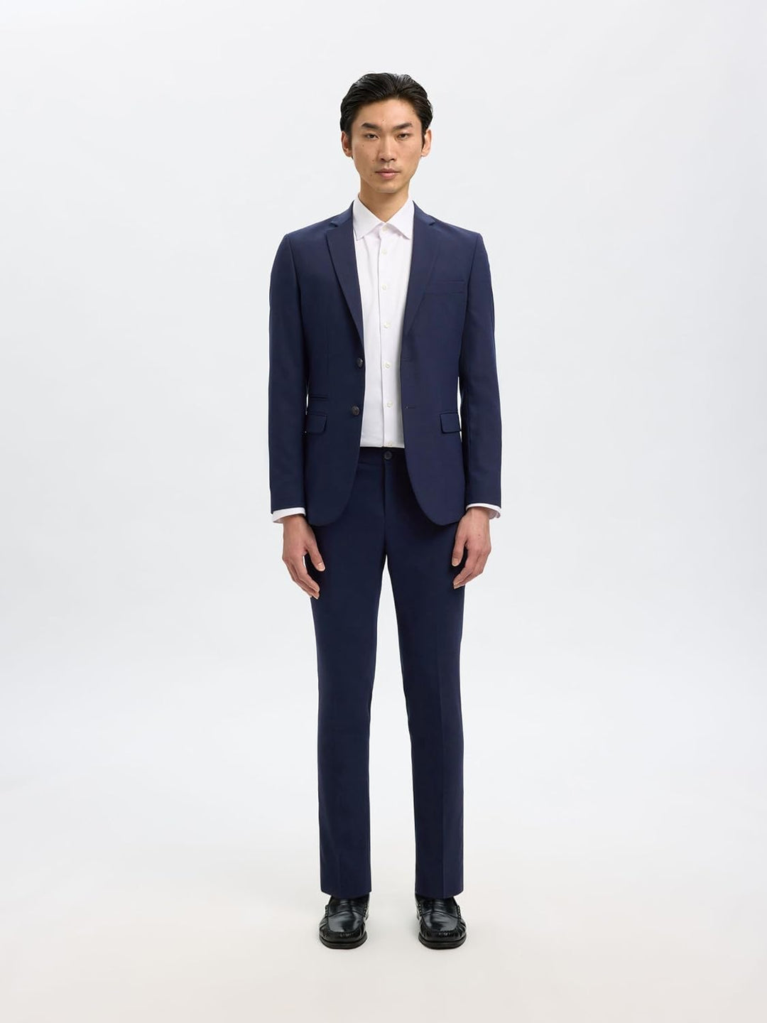 Selected Homme Male Hose Gewebter Wollgemisch, 40 Navy Blazer