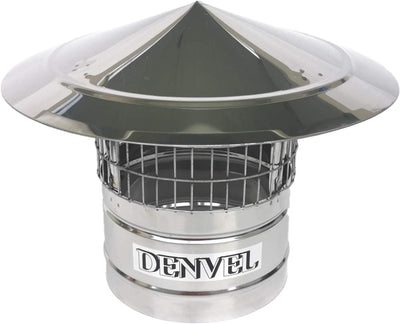 150 mm Schornsteinhaube Mit Vogelschutz Edelstahl Vogelschutzgitter für Kamine, Schornsteinabdeckung