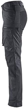 Damen Service Bundhose Stretch Armygrün/Schwarz C30 Dunkelgrau/Schwarz 38, Dunkelgrau/Schwarz 38