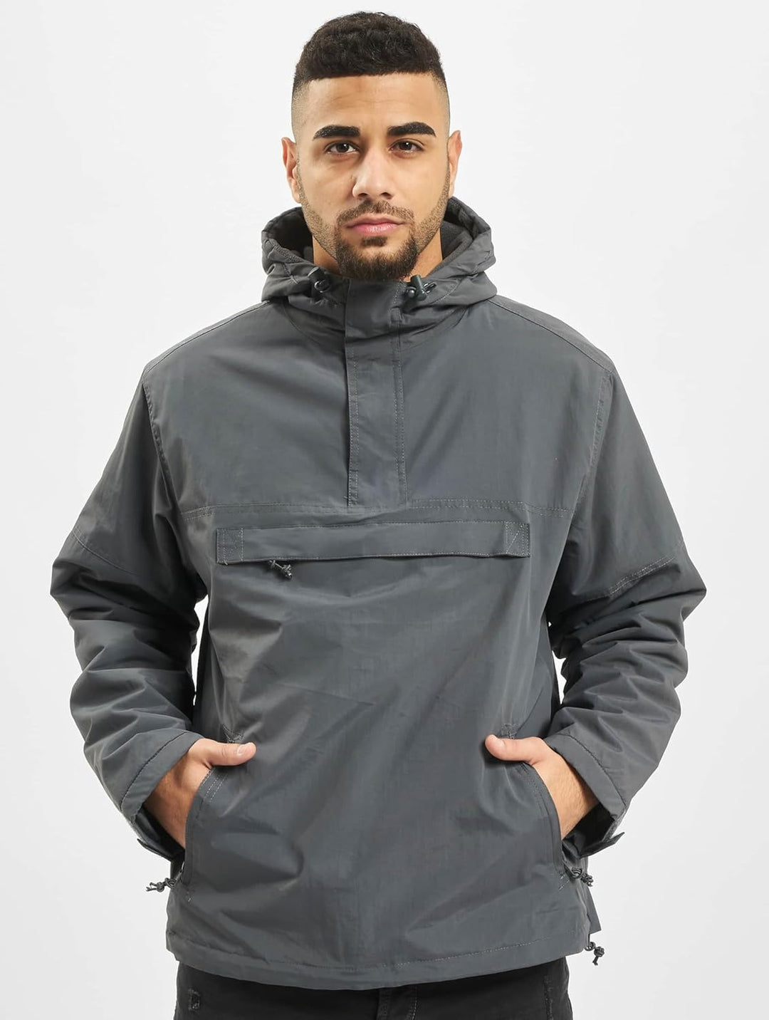 Brandit Herren Windbreaker Jacke S Grau (Anthrazit 5), S Grau (Anthrazit 5)
