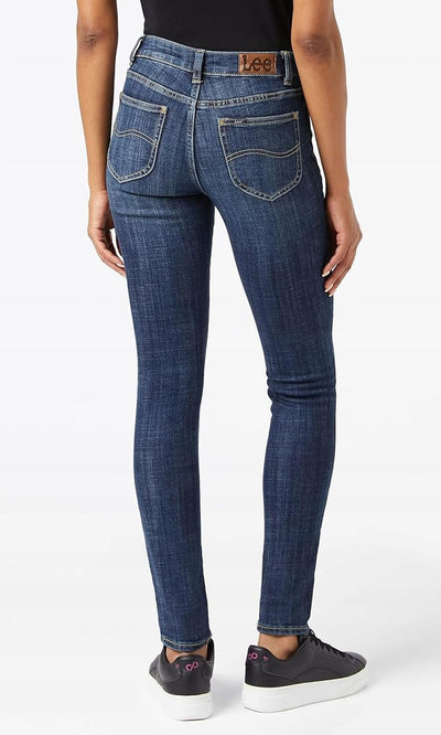 Lee Damen Legendary Skinny Solstice Jeans, 26W / 31L Lagoon Blue