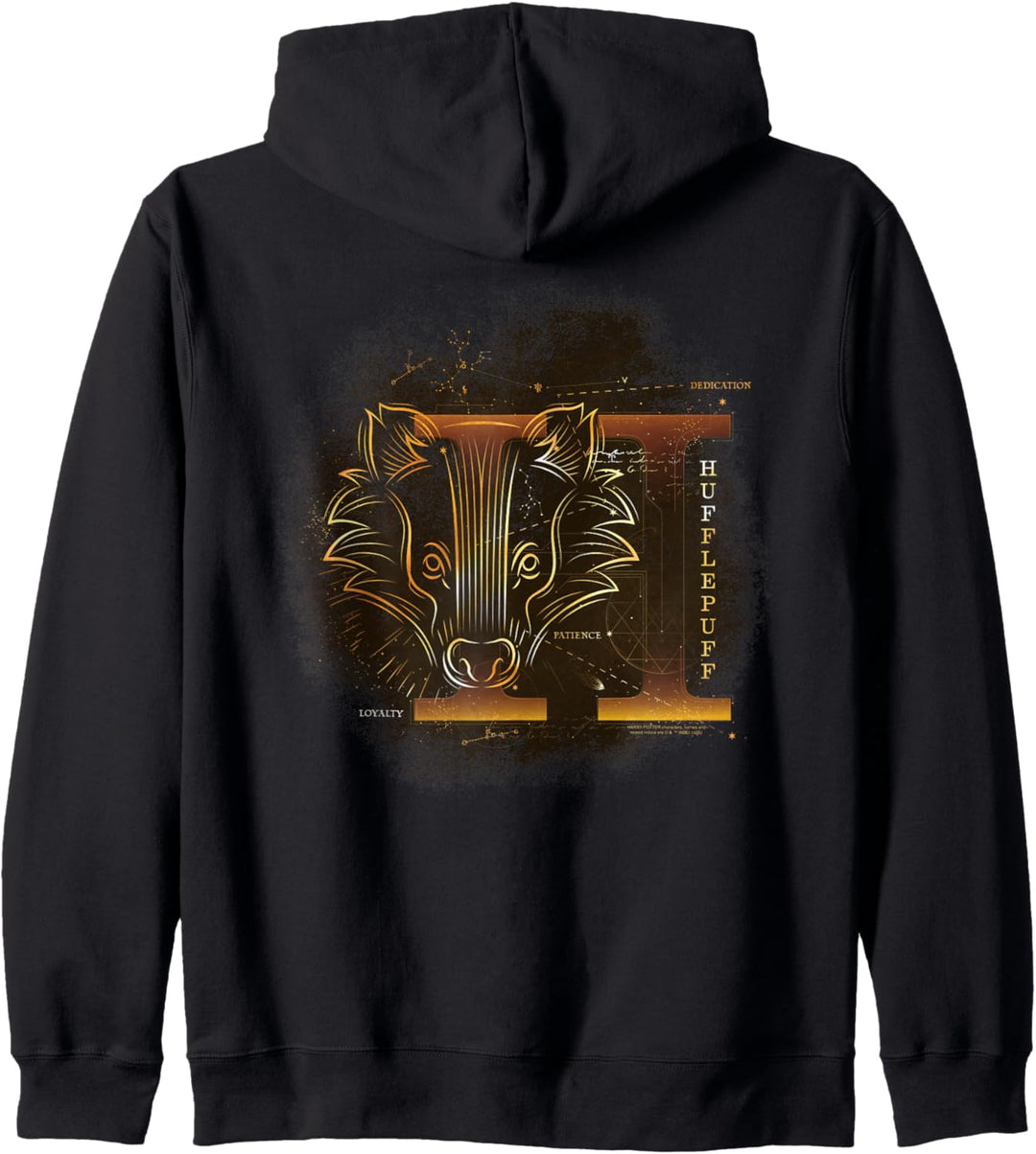 Harry Potter Celestial Nomad Hufflepuff Kapuzenjacke