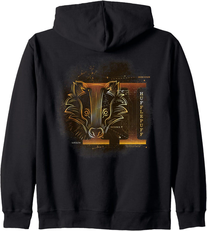 Harry Potter Celestial Nomad Hufflepuff Kapuzenjacke