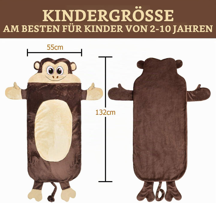 Catalonia Classy AFFE Fleece Decke, Schlafsack Plüsch Weiches Flanell Fleece All Seasons, Kuscheldec