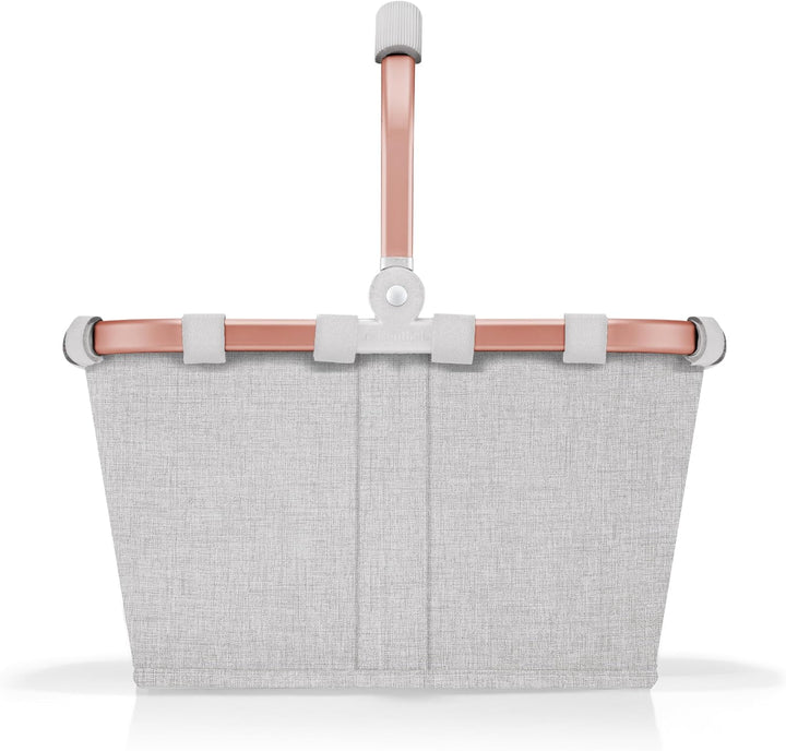 reisenthel carrybag XS twist sky rose – Stabiler Einkaufskorb mit praktischer Innentasche – Elegante