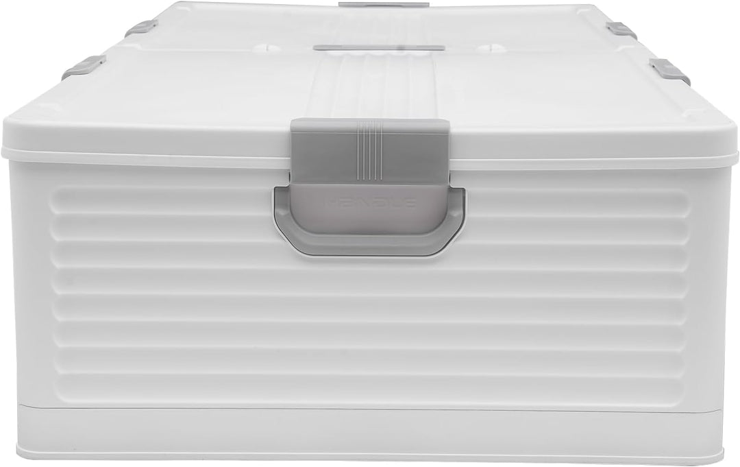 Aufbewahrungsbox, Unterbett-Aufbewahrungstasche mit weissem Deckel, Aufbewahrungsbox, Meterware, 101