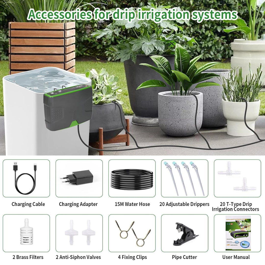 Automatisches Bewässerungssystem Indoor für Garten Pflanzen, Vankarr WiFi Automatische Bewässerung m