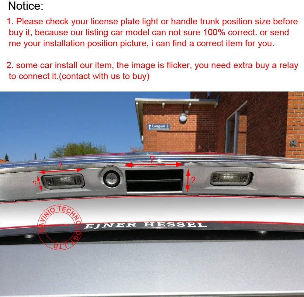 Dynavsal 8 LED Nacht Visionen Auto Rückfahrkamera 170 ° Weitwinkel HD Farbe wasserdichte Rückfahrkam