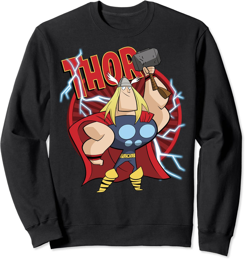 Marvel Avengers Thor Lightning Doodle Sweatshirt