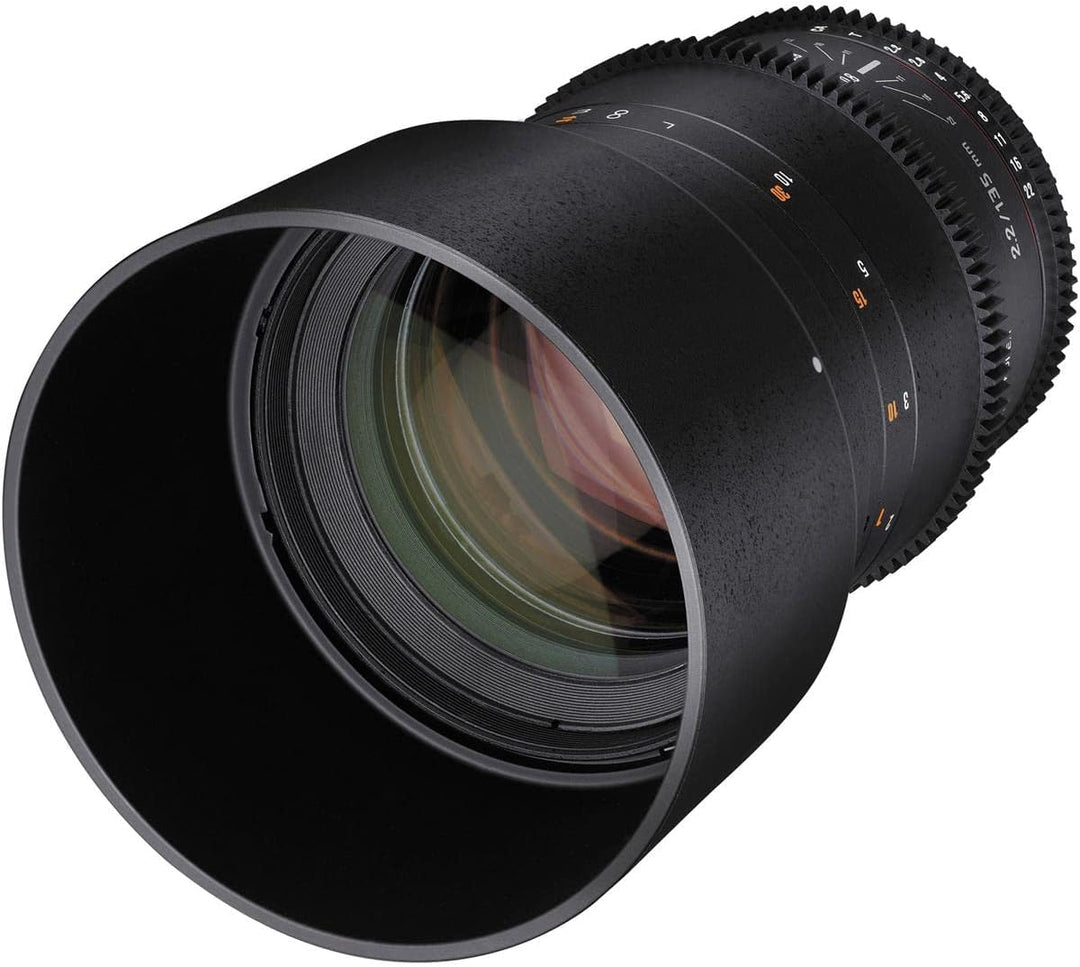 Rokinon Cine DS 135 mm T2.2 ED UMC Teleobjektiv für Canon EF Digital SLR Kameras, Canon