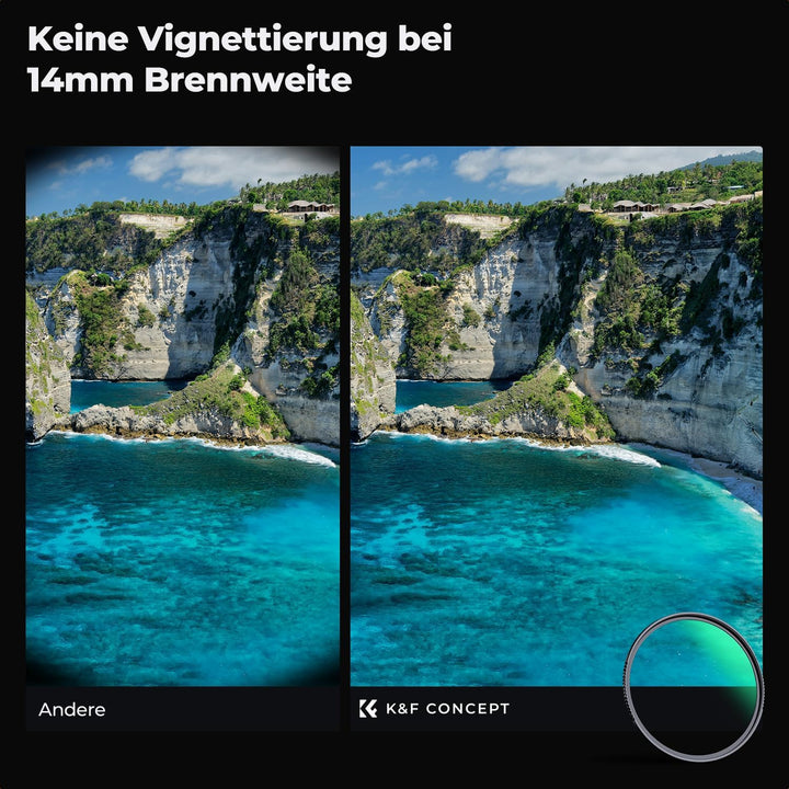 K&amp;F Concept Nano X-Serie UV Filter 37mm Schott-Glas B270 28 Schichten MC Super Slim Schutzfilter Ult