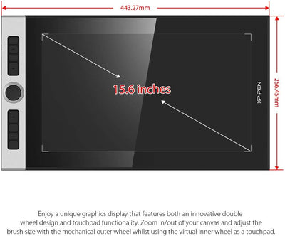 XP-PEN Innovator 16 Grafiktablett, 15,6" volllaminierter Pen Display (1080x1920), 92% Adobe RGB 60°