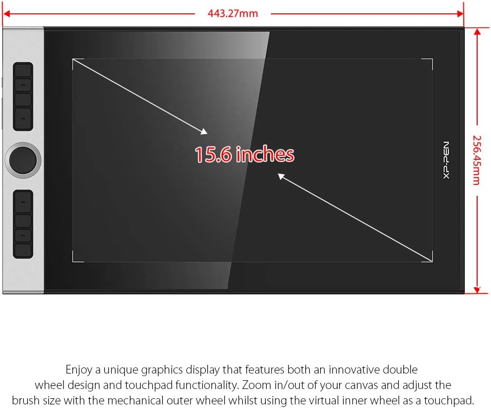 XP-PEN Innovator 16 Grafiktablett 15.6 Zoll 1920x1080 FHD IPS Pen Display zum Zeichnen mit 92% Adobe