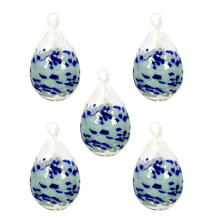 Lauschaer Glas Ostereier aus Glas mit Granulat Verschiedene Grössen und Sets mundgeblasen handgeform
