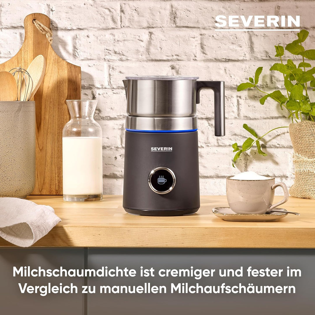 SEVERIN SPUMA 700 PLUS Induktions-Milchaufschäumer, elektrischer Milchaufschäumer ohne Anbrennen, sp