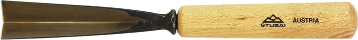 STUBAI Stemmeisen Stechbeitel Serie 52 - Form 45 | Gerader Gaissfuss 25 mm, mit Holzgriff, zum Vorst