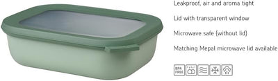 Mepal - Multi Bowl Cirqula Rectangular - Vorratsdose mit Deckel - Geeignet als Luftdichte Aufbewahru
