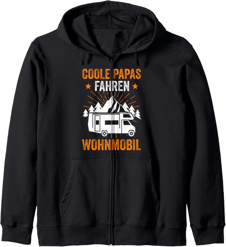 Camping Papa Vater Vatertag Wohnwagen Wohnmobil Camper Kapuzenjacke