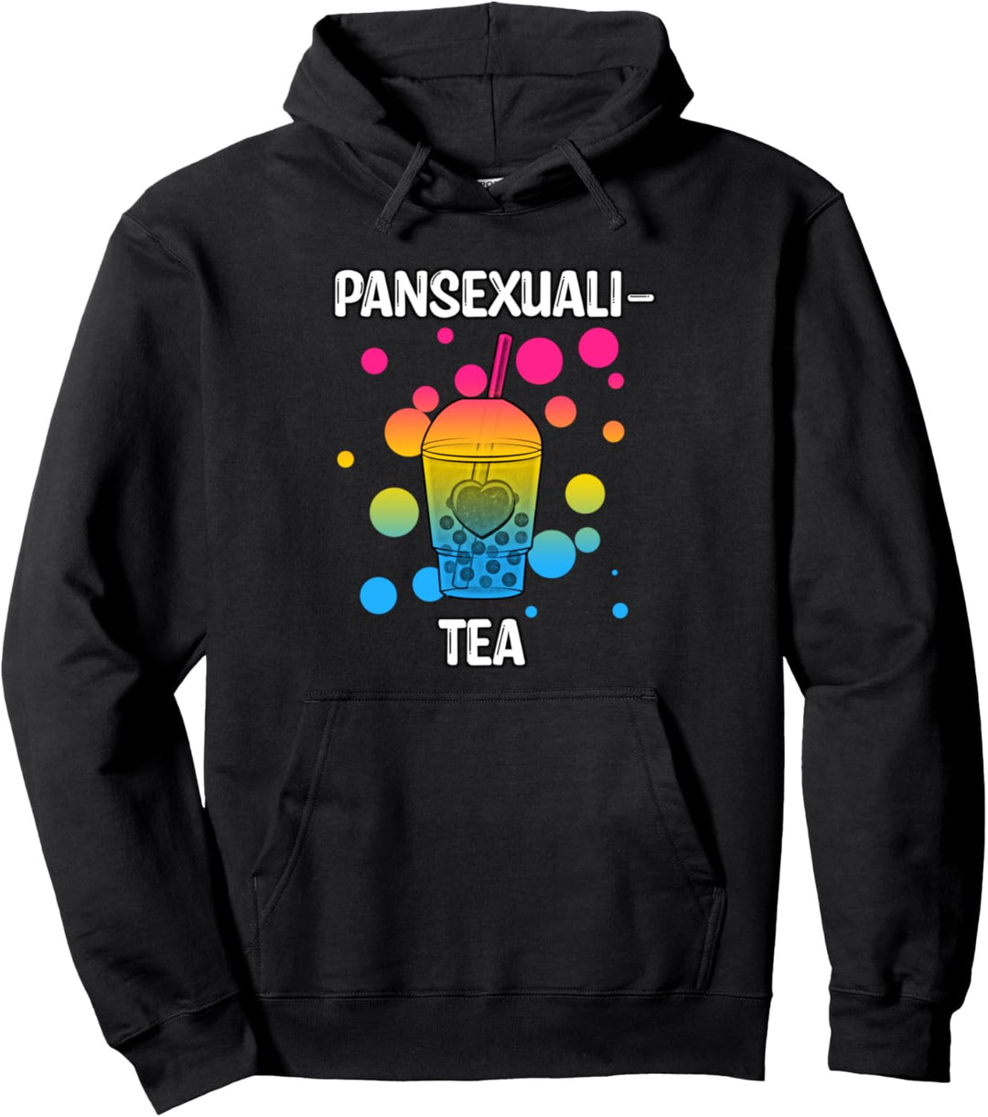 Pansexual Pride Flag Pansexuali-Tea Boba Tea Lustiges Zitat Pullover Hoodie