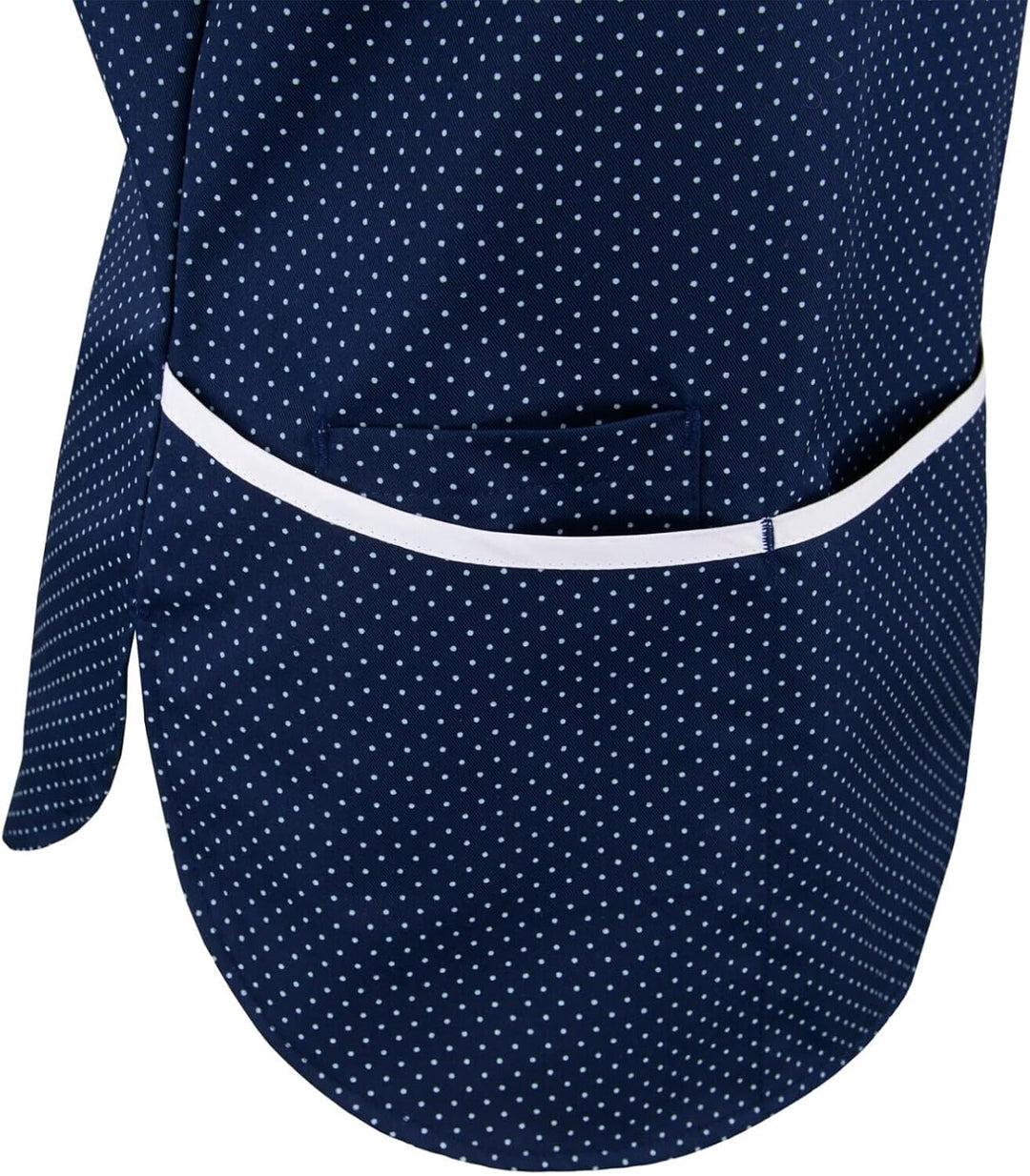 beb Damen Kasack Kurzarm Marine Weiss gepunktet 65% Polyester 35% Baumwolle XS Marine/Weiss Gepunkte