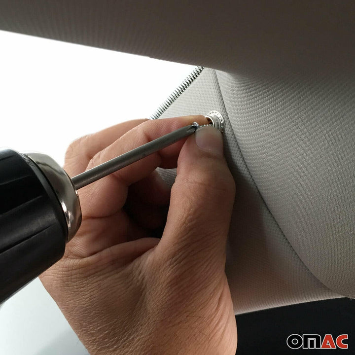 OMAC Magnetisch Vorhänge Auto kompatibel mit Ford Transit Tourneo Custom 2023-2026 Schwarz