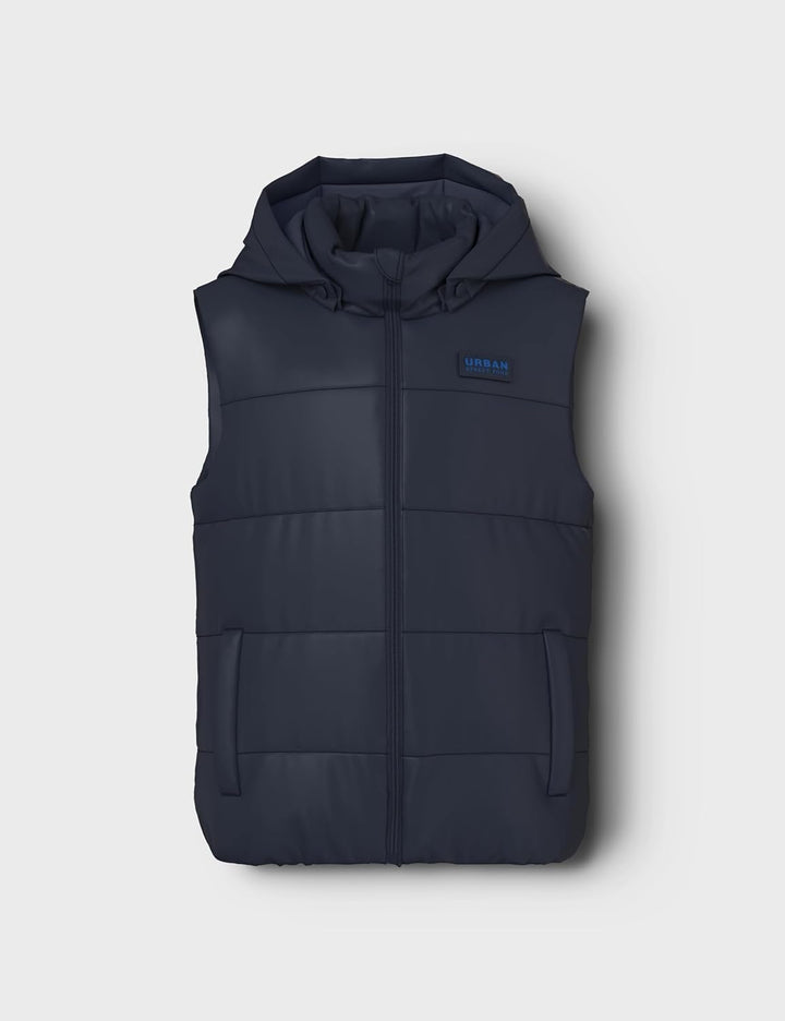 NAME IT Jungen Nkmmonay Vest Pb Steppweste (1er Pack) 164 Blau, 164 Blau