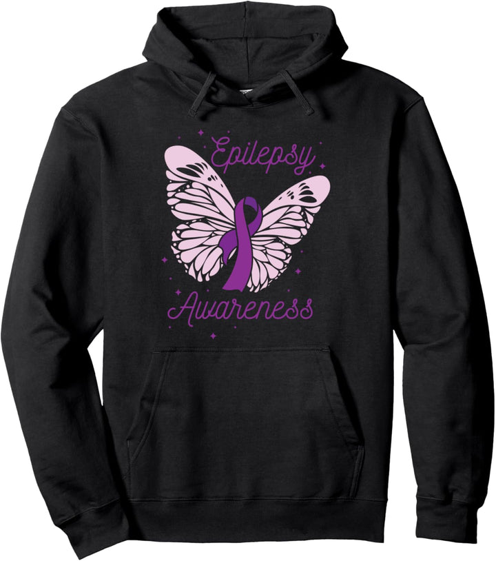 Epilepsie Awareness Monat Lila Band Anwalt Epileptiker Pullover Hoodie