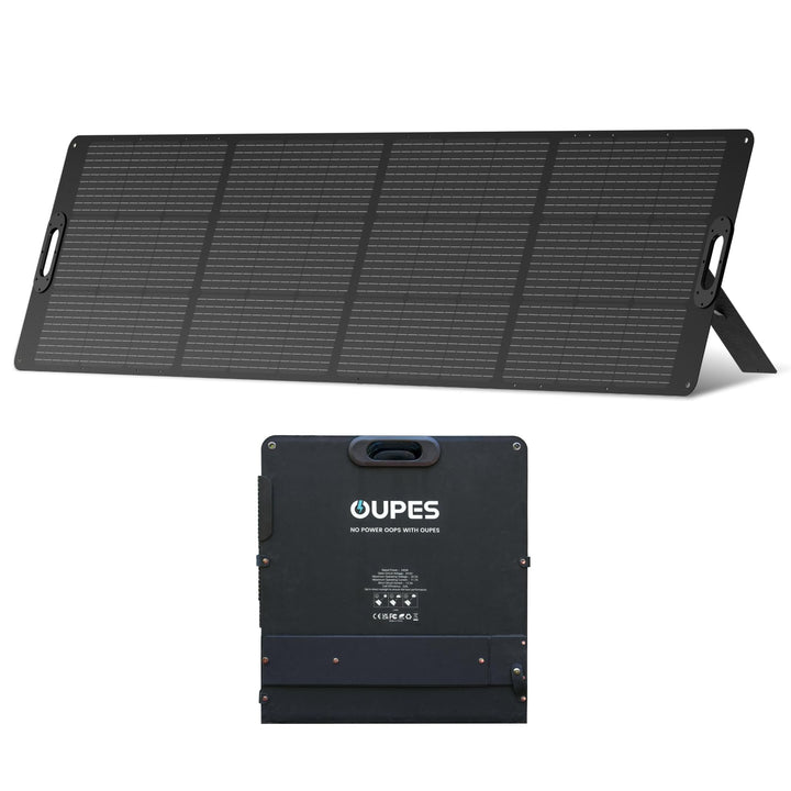 OUPES 240W Tragbares Solarpanel, Faltbares Solarmodul mit Kickstand, 23% Umwandlungswirkungsgrad, MC