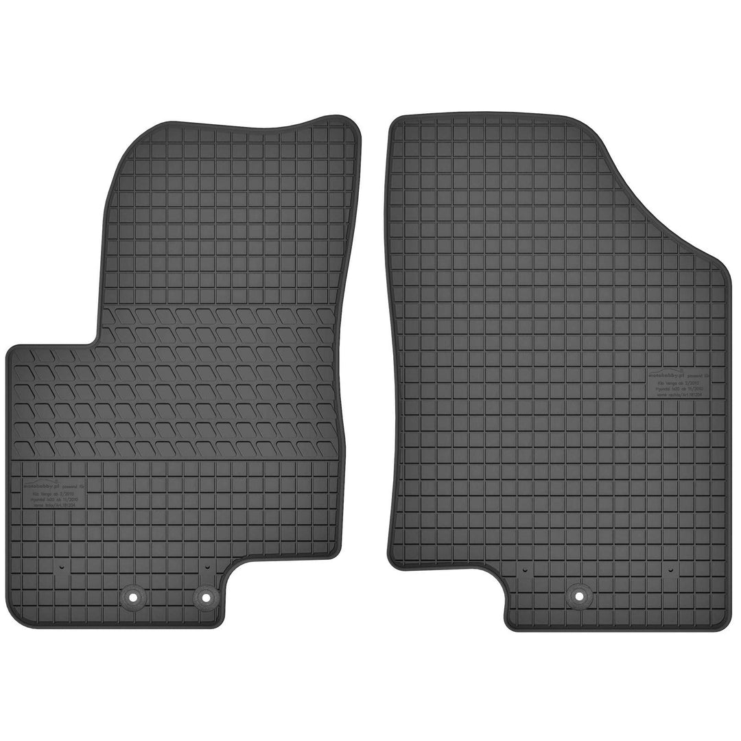 AGCPdirect Gummi Matten Fussmatten Passgenau Vorne Set für Hyundai ix20 2010-2021 und Kia Venga 2010