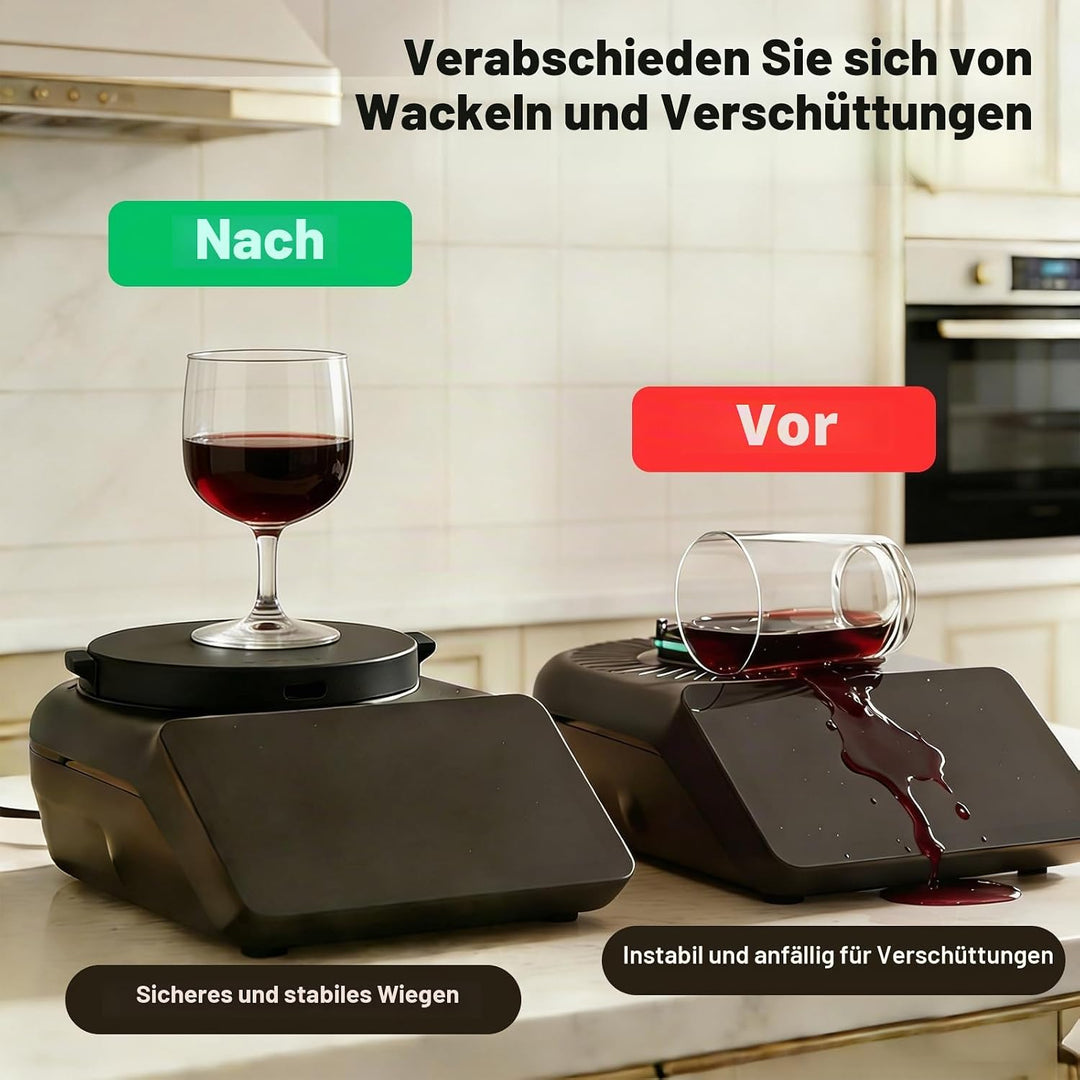 WiegePlatte für Thermomix TM7 - Präzise Plattformwaage & Schutzabdeckung - Wiegen ohne Mixtopf, Schü