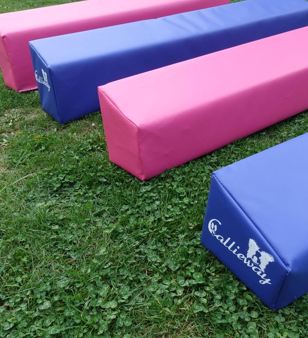 Callieway® Agility Soft-Weitsprung Sosipiri - Agility Long-Jump - FCI konform (blau/Himbeer ohne Eck