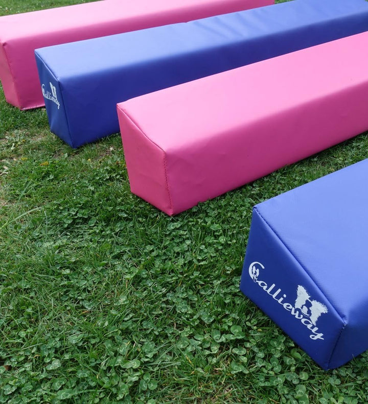 Callieway® Agility Soft-Weitsprung Sosipiri - Agility Long-Jump - FCI konform (blau/Himbeer ohne Eck
