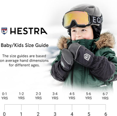 Hestra – Babyhandschuhe, Unisex, lang, mit Reissverschluss dunkles marineblau 3, dunkles marineblau
