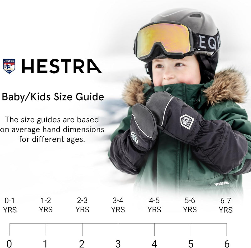 Hestra – Babyhandschuhe, Unisex, lang, mit Reissverschluss dunkles marineblau 3, dunkles marineblau